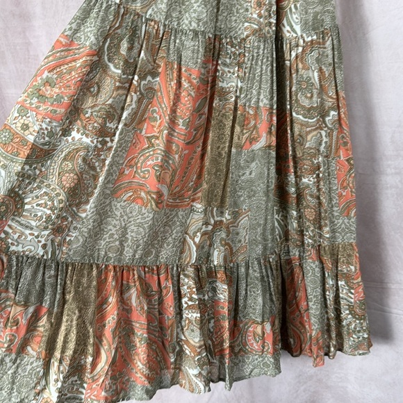 Show Me Your Mumu NWT Sadie Skirt/Dress Boho Cottagecore Hippie Paisley Small - Picture 3 of 10